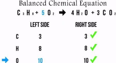 balanced chemical equation for weight loss