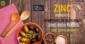 Read more about the article Zinc Benefits, 10 symptoms of Deficiency, Foods Rich in Zinc